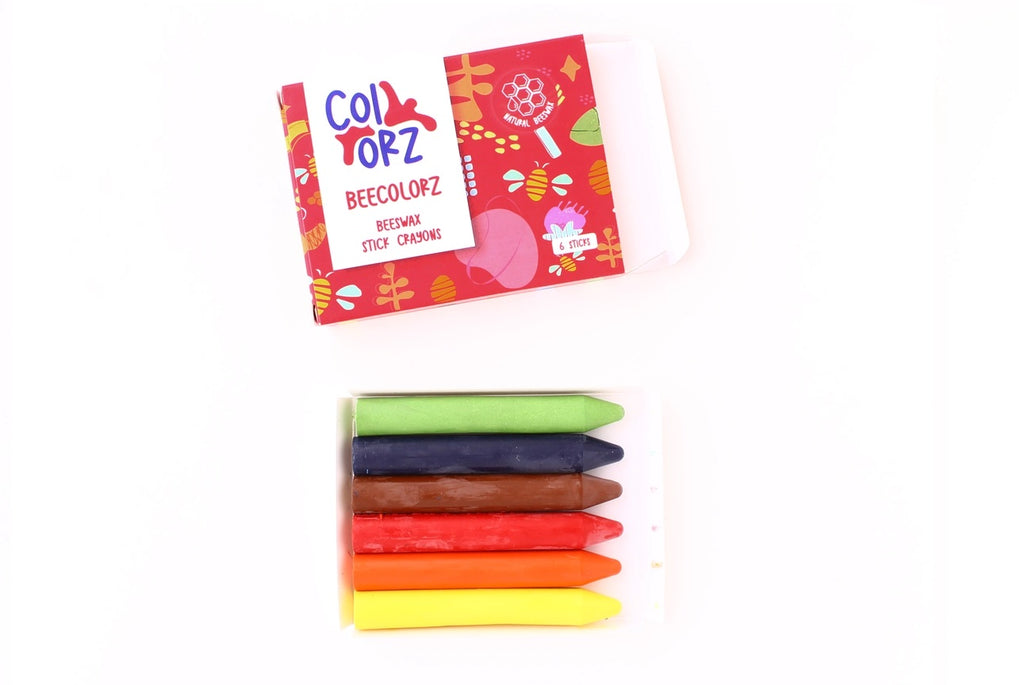 Colorz Natural Beeswax Crayons 6 Count