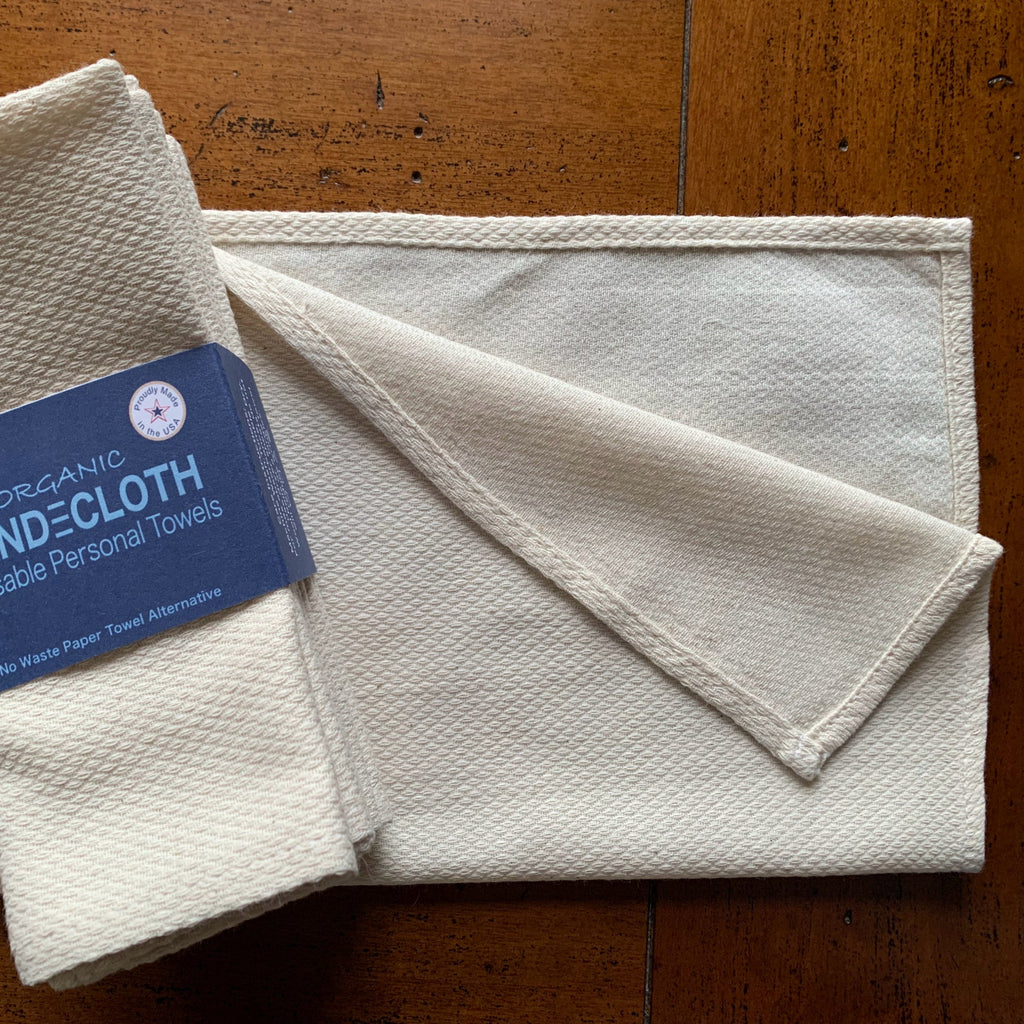 Handecloth Natural Reusable Paper Towel fabric closeup