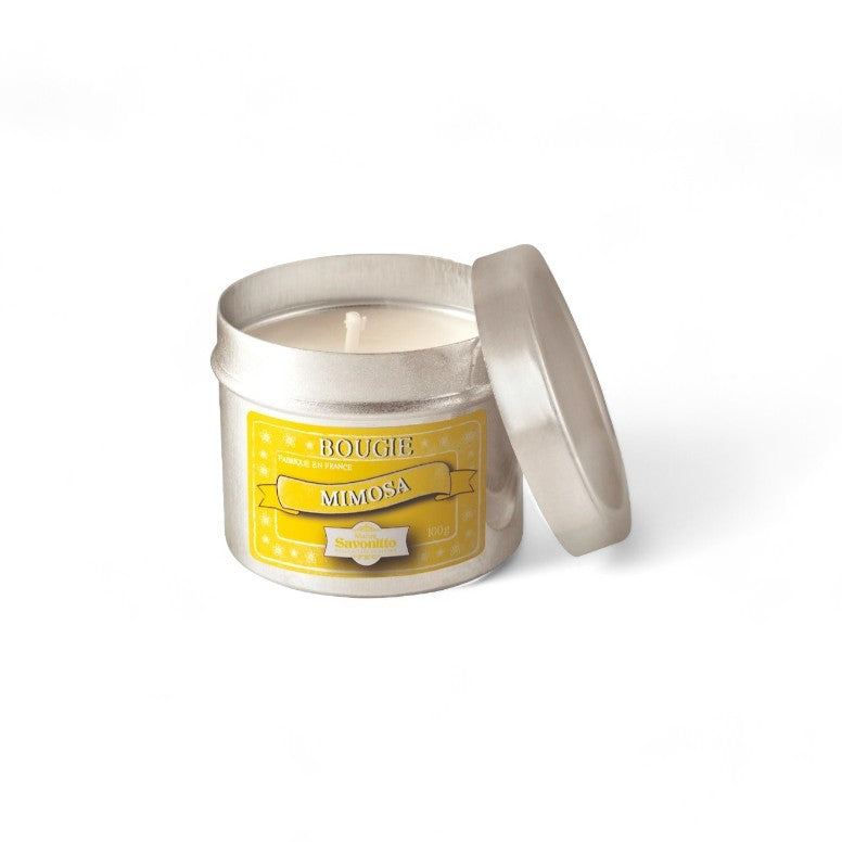 Maitre Savonitto Mimosa Candle in Aluminum Tin