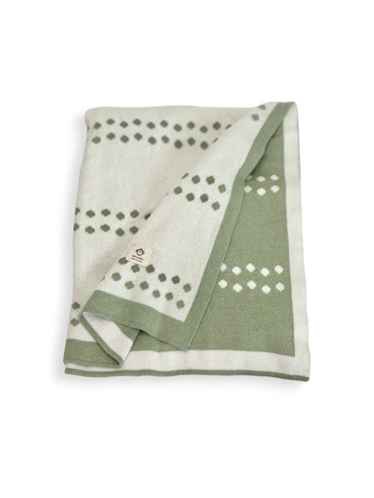 Micu Micu Mint Dots Baby Blanket 