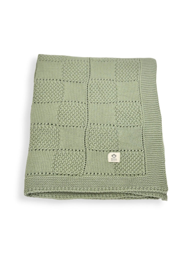 Micu Micu Mint Plaid Baby Blanket